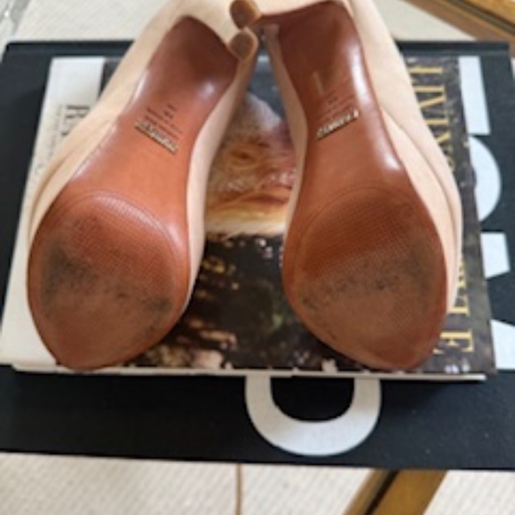 Schutz Ingrid peep toe nubuck platform pump - Picture 4 of 5